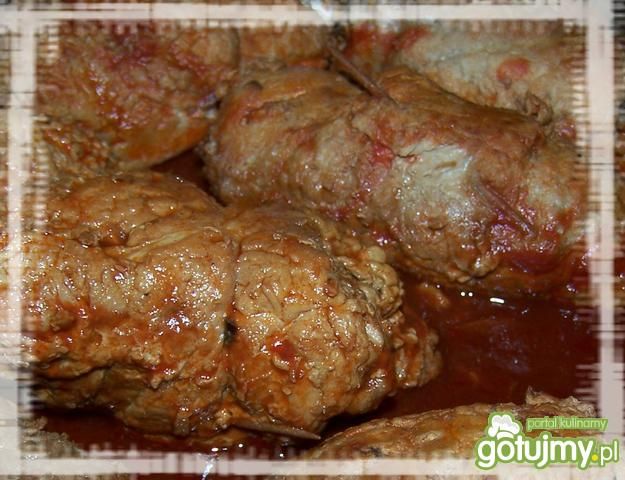 Roladki wieprzowe z farszem paprykowym  Roladki wieprzowe z farszem paprykowym