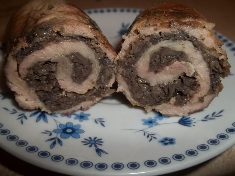 Roladki wieprzowe z pieczarkami Roladki wieprzowe z pieczarkami