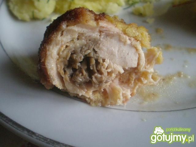 Roladki wieprzowe z pieczarkami