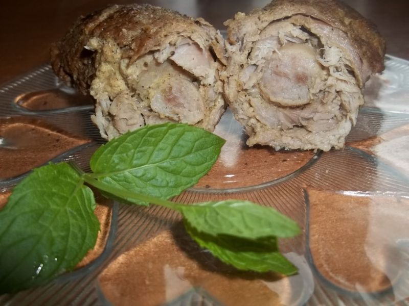 Roladki z białą kiełbasą Roladki z białą kiełbasą