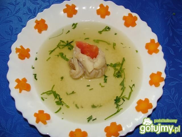 Roladki z dorsza w wywarze warzywnym Roladki z dorsza w wywarze warzywnym