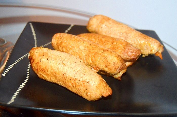 Roladki z farszem marchewkowo porowym