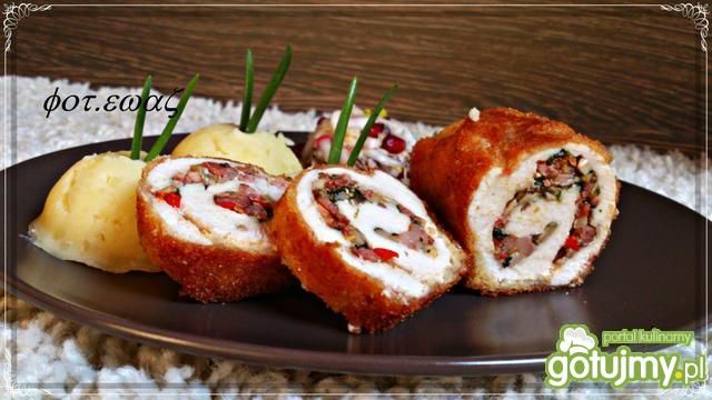 Roladki z farszem o wędzonej nutce Roladki z farszem o wędzonej nutce