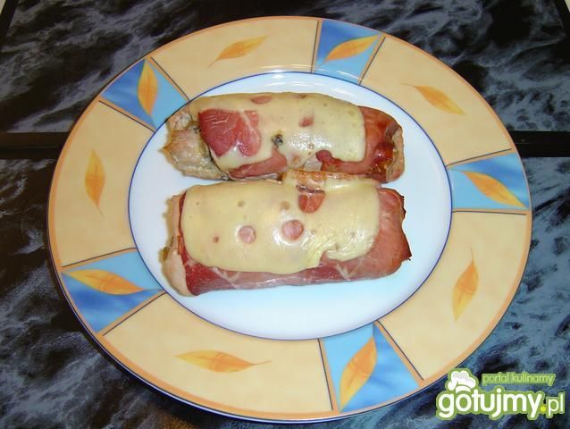 Roladki  z  Indyka  w  Boczku  