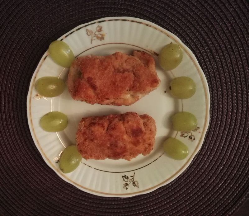 Roladki z indyka z winogronami