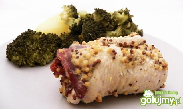 Roladki z indyka ze szpinakiem