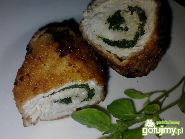 Roladki z indyka ze szpinakiem Zub3r'a Roladki z indyka ze szpinakiem Zub3r'a
