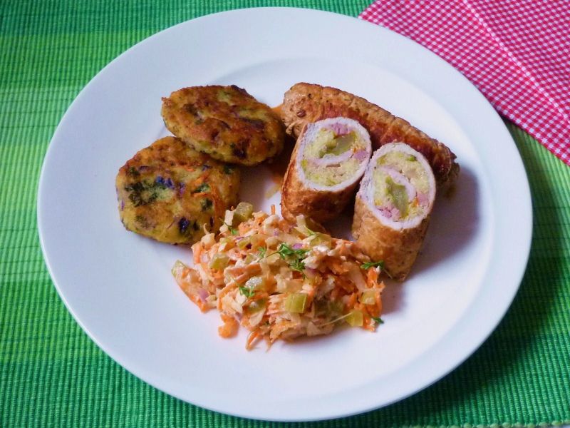 Roladki z kaszą jaglaną