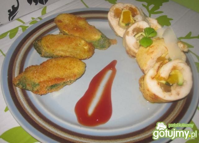 Roladki z kurczaka z chutney mango