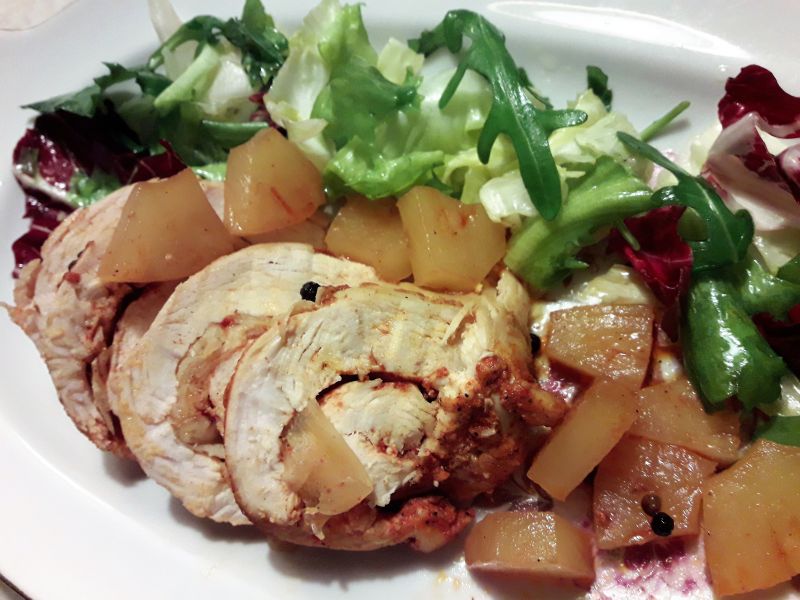 Roladki z kurczaka z marynowanym imbirem Roladki z kurczaka z marynowanym imbirem