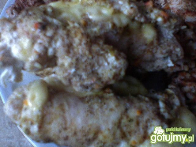 Roladki z kurczaka z serem na parze Roladki z kurczaka z serem na parze