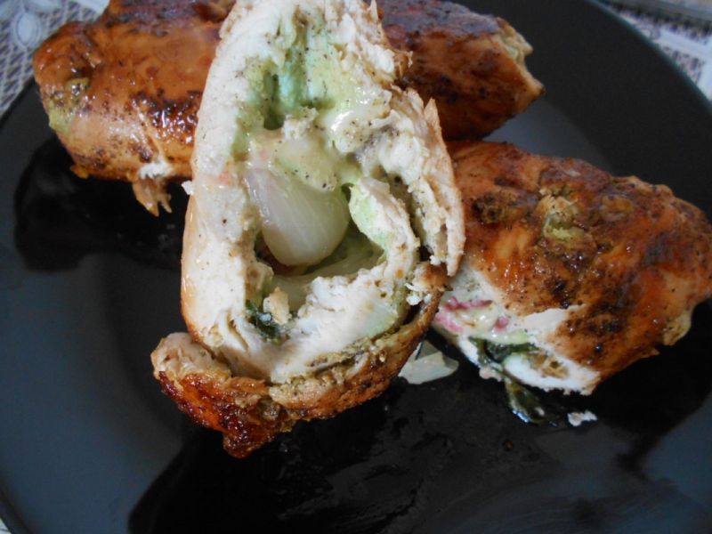 Roladki z kurczaka z wasabi  Roladki z kurczaka z wasabi