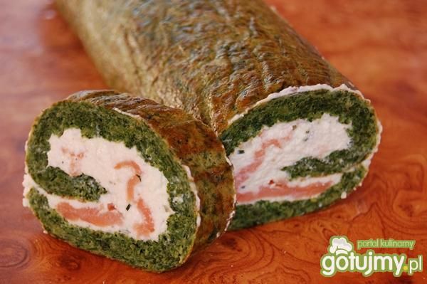 *Roladki z łososiem*