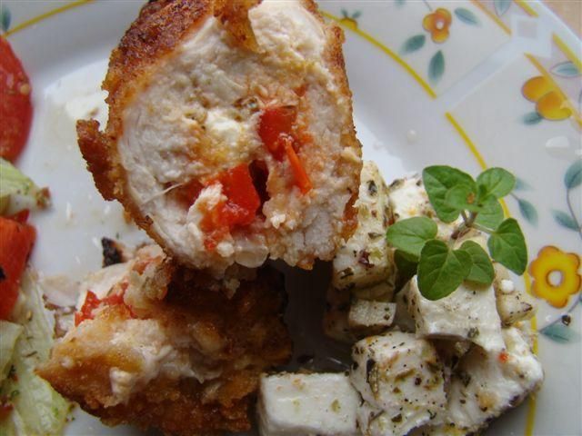 Roladki z marynowaną fetą Roladki z marynowaną fetą