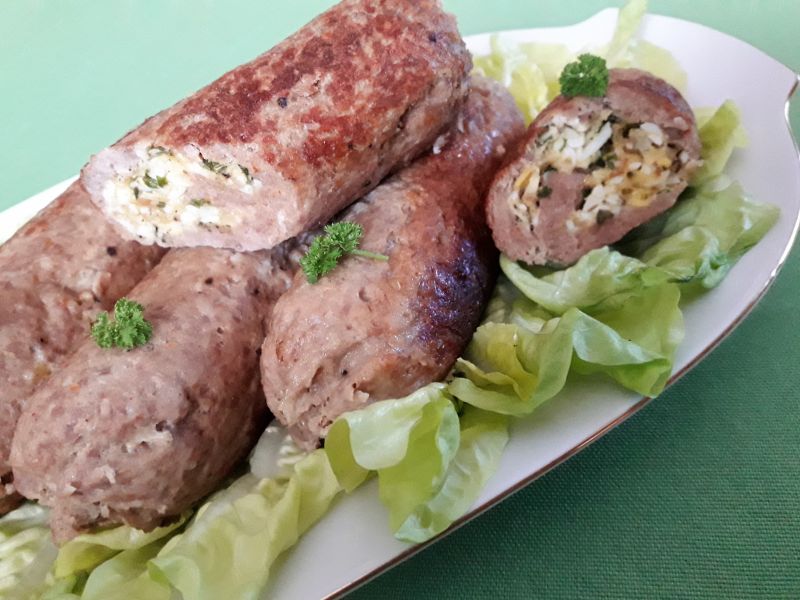 Roladki z mięsa mielonego z farszem Roladki z mięsa mielonego z farszem