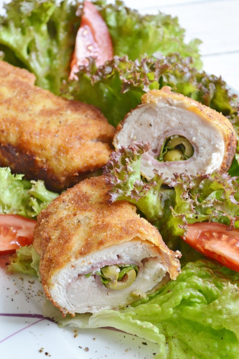 Roladki z oliwkami i szynką Roladki z oliwkami i szynką