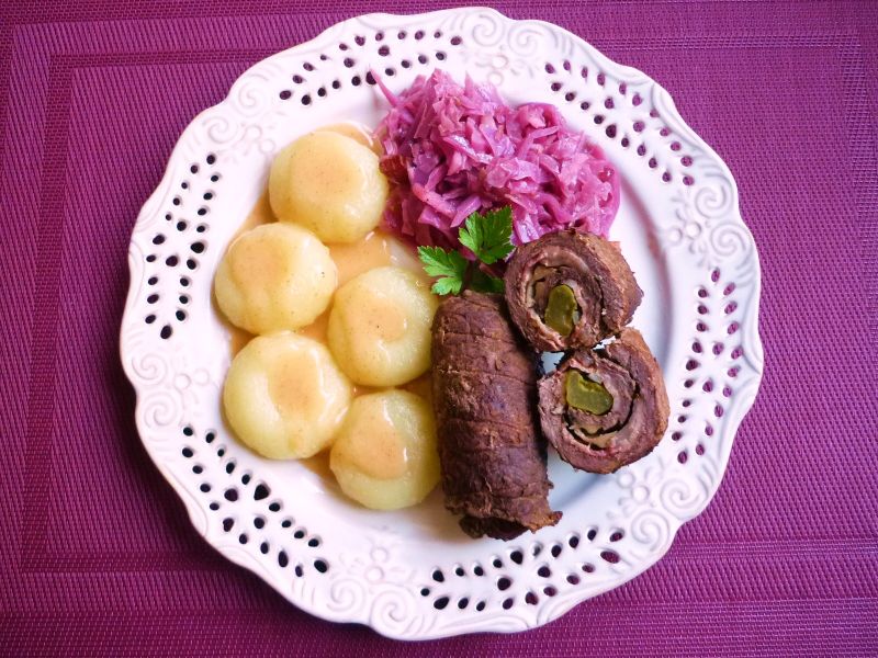 Roladki z pieczarkami i boczkiem