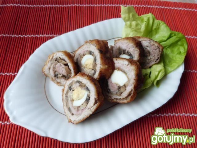 Roladki z pieczarkami i jajkiem Roladki z pieczarkami i jajkiem