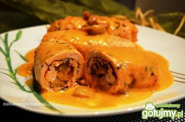 Roladki z pieczarkami i mozzarellą  Roladki z pieczarkami i mozzarellą