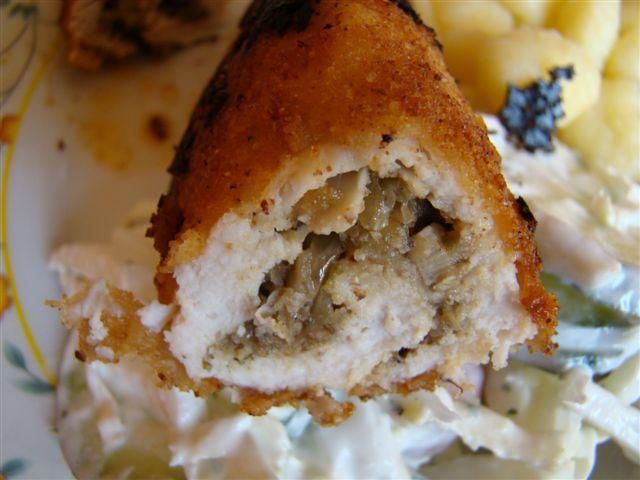 Roladki z piersi z farszem kapuścianym Roladki z piersi z farszem kapuścianym