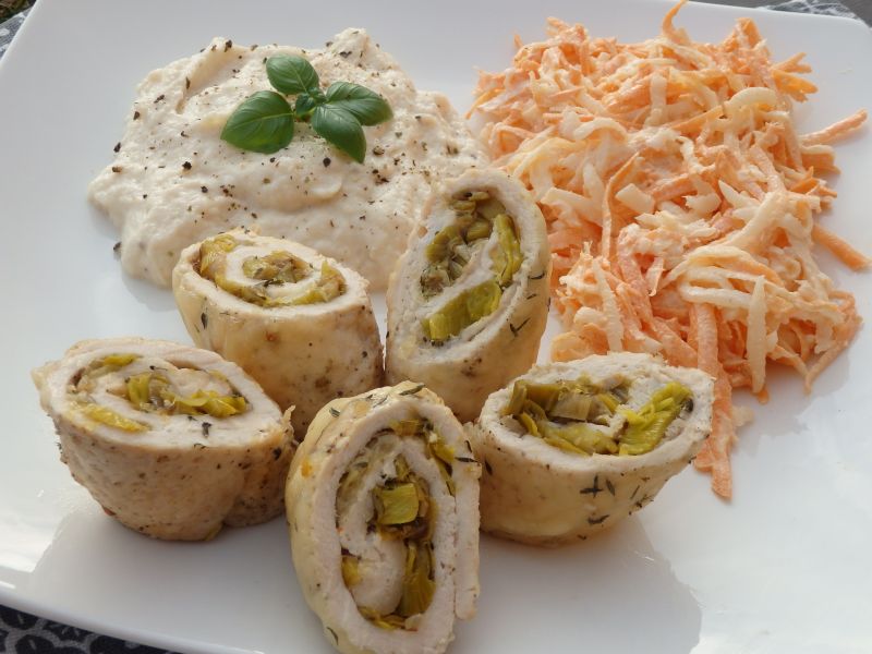 Roladki z porem Roladki z porem