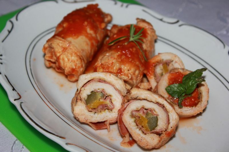 Roladki z prosciutto  Roladki z prosciutto