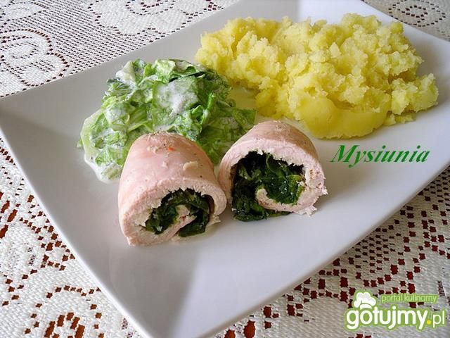 Roladki z sałatą i ze szczypiorkiem Roladki z sałatą i ze szczypiorkiem