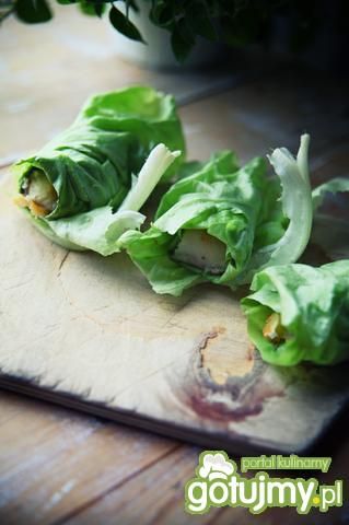 Roladki z sałaty z rybą Roladki z sałaty z rybą