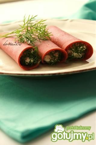 Roladki z sojowego salami z kozim serem, Roladki z sojowego salami z kozim serem,