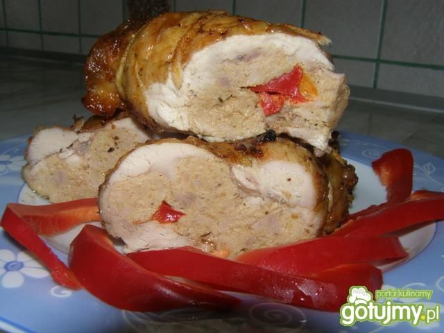 Roladki z udek kurczaka