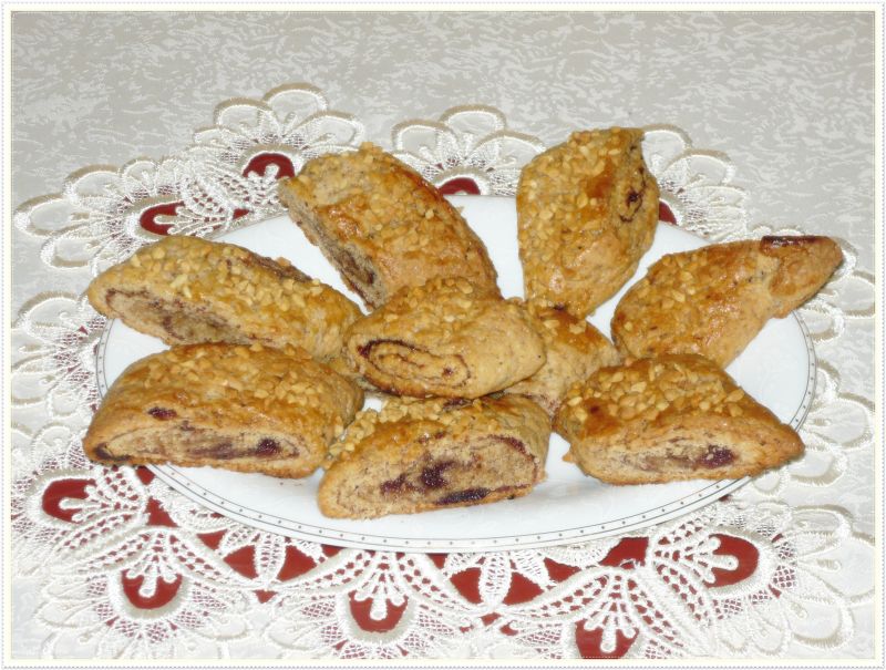Roladki z wafelkiem czekoladowym Roladki z wafelkiem czekoladowym