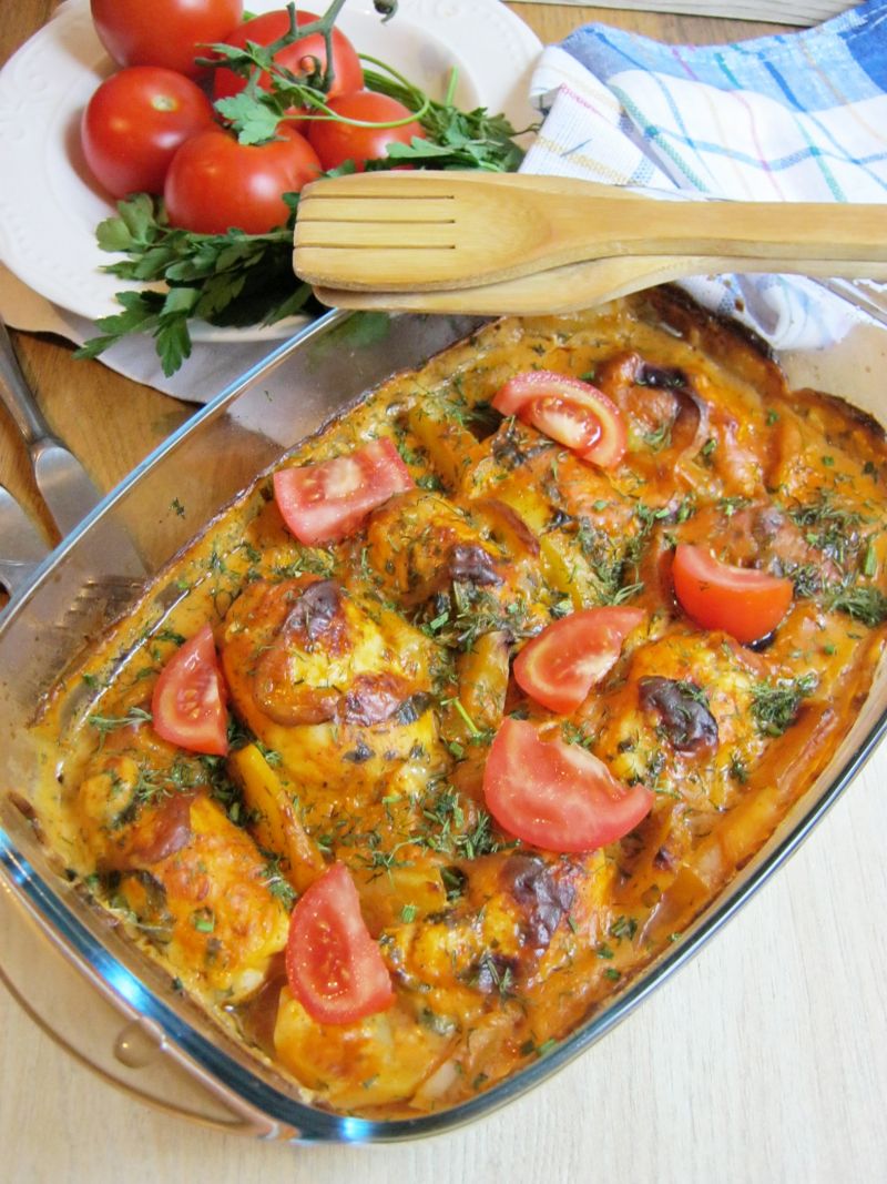 Roladki zapieczone w sosie z oscypkiem