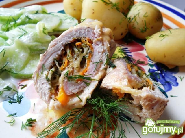 Roladki ze schabu środkowego Roladki ze schabu środkowego