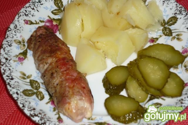 Roladki ze schabu z szynką i serem