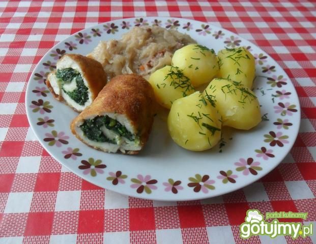 Roladki ze szpinakiem Krakowianki Roladki ze szpinakiem Krakowianki