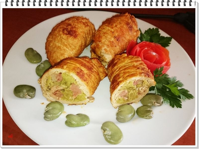 Rolady schabowe Eli z bobem