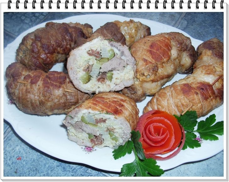 Rolady wieprzowe Eli z kaszą jaglaną Rolady wieprzowe Eli z kaszą jaglaną