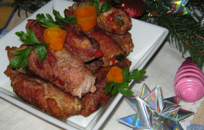 Rolady z papryką i ogórkiem  Rolady z papryką i ogórkiem