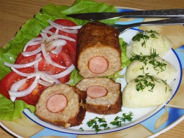 Rolady z parówką w otoczce z musztardy