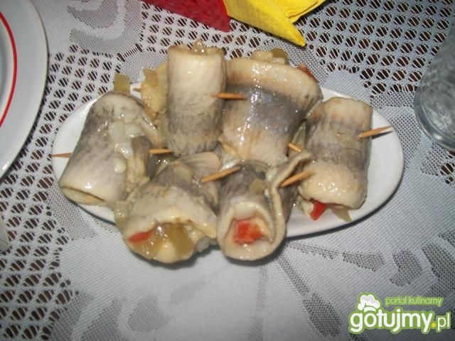 Rolmopsy z warzywami Rolmopsy z warzywami