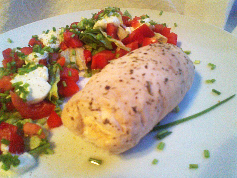 Rolowana pierś z kurczaka