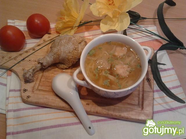 Rosół na kaczych nóżkach mojego męża
