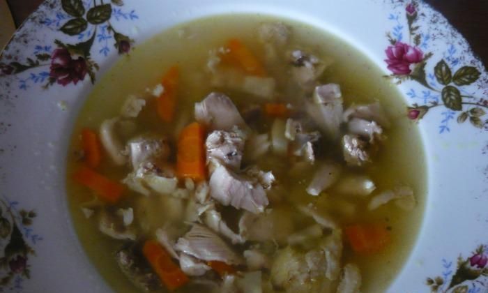 Rosół z indyczym mięsem 