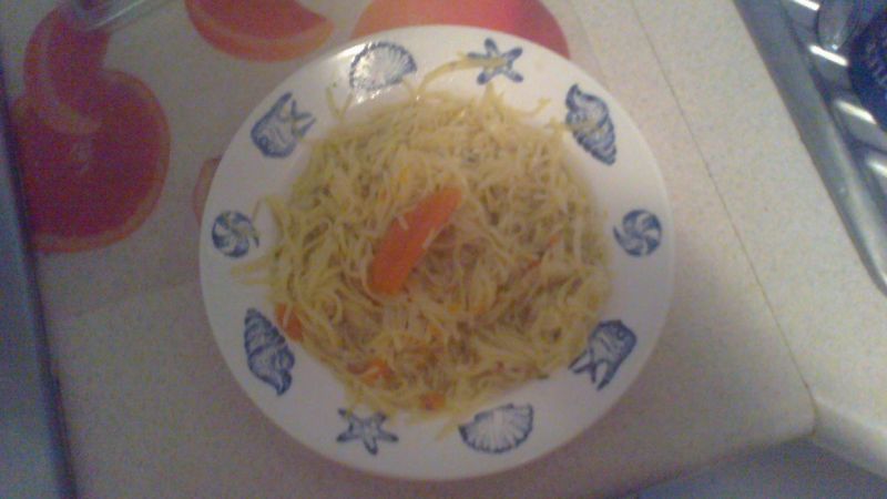 Rosół z kaczki z makaronem własnej roboty 