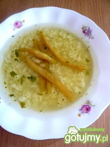 Rosół z królika z ryżem