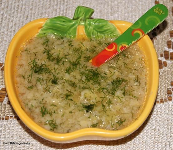 Rosół  z lanymi kluskami wg Buni :