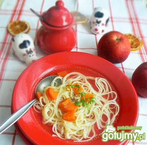 Rosół z wołowiną i kurczakiem 