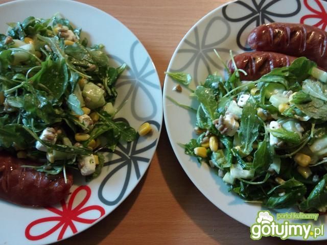 Roszponka i rukola z fetą