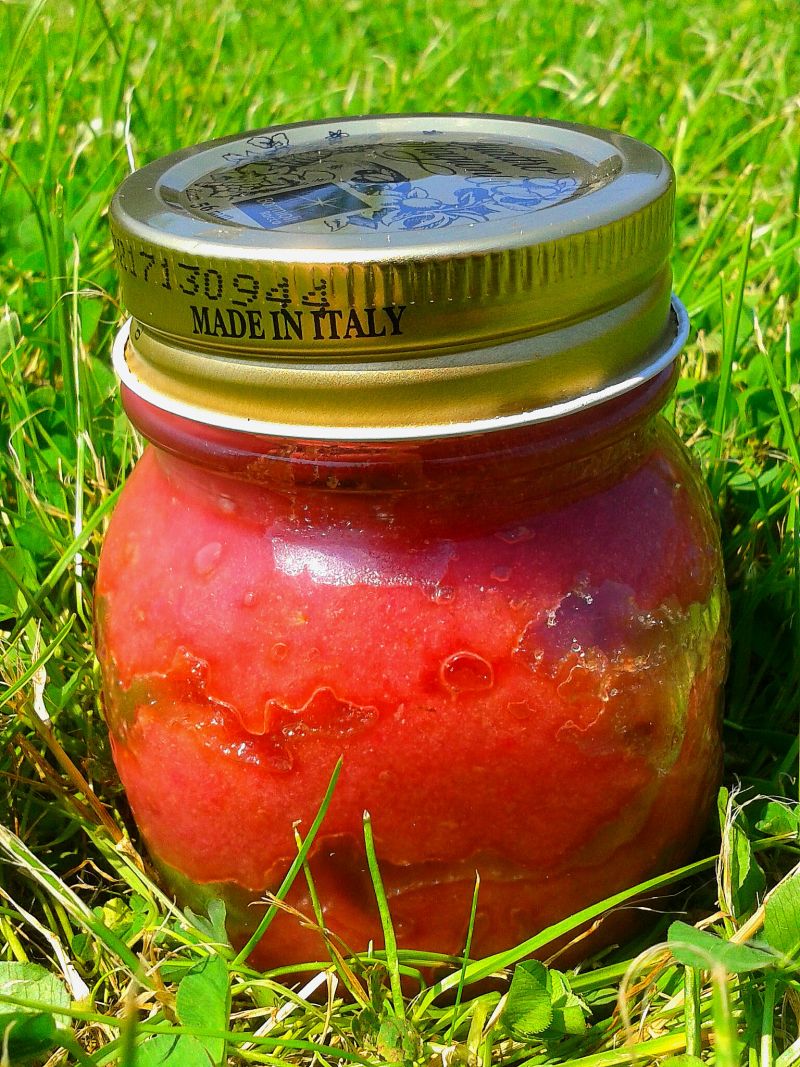 Róża ucierana z cukrem