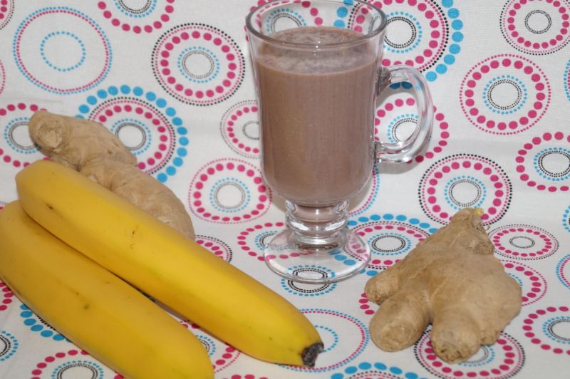 Rozgrzewające bananowe kakao z imbirem Rozgrzewające bananowe kakao z imbirem